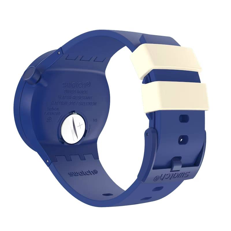 Orologio Uomo Swatch Big Bold Al Quarzo Blu SB01N102